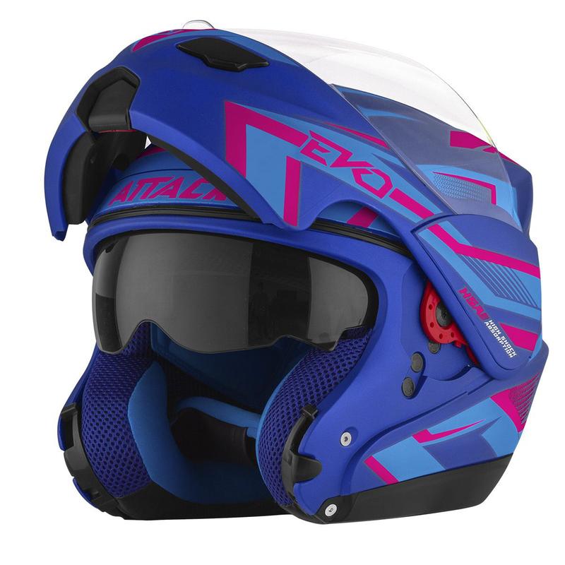 Capacete Robocop Escamoteavel Articulado Fechado Pro Tork Attack